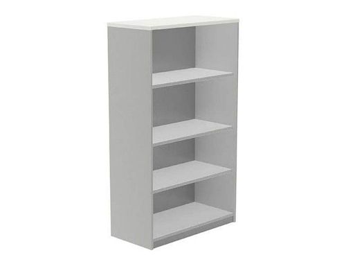 Armario rocada com quatro estantes serie store 156x90x45 cm acabamento ab04 aluminio/branco , Rocada , 150606 , 8427951061553